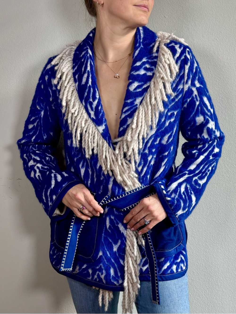 SFIZIO Fringe-Trim Women's Jacket